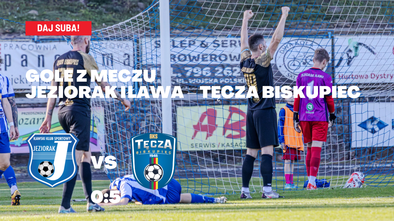 Gole z meczu Jeziorak Iława – Tęcza Biskupiec 0:5 (0:3)